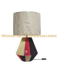 Woven Table Lamp / Woven Bedside Lamp (WHT-481)