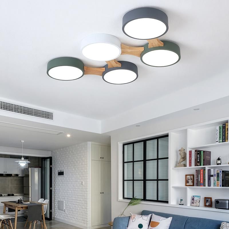 Round Creative Ceiling Light Modern Simple Bedroom Lamp Children Room Light