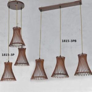 Top Selling Brown Wooden Hanging Light, Decorarive Indoor Hanging Lamp