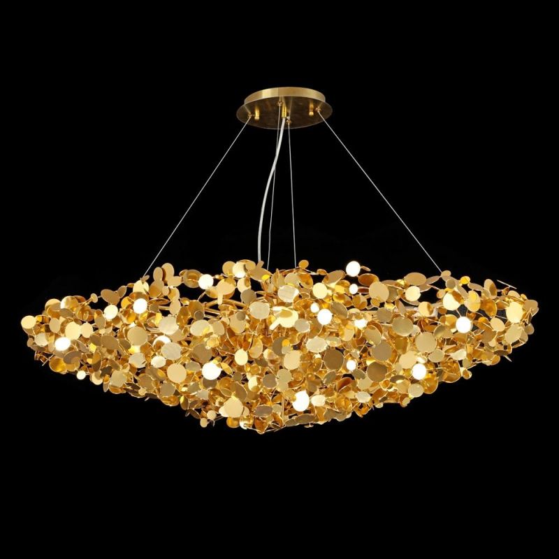 2022 Golden Luxury Chandelier Bird′s Nest Chandelier for Family Restaurant Shop Window