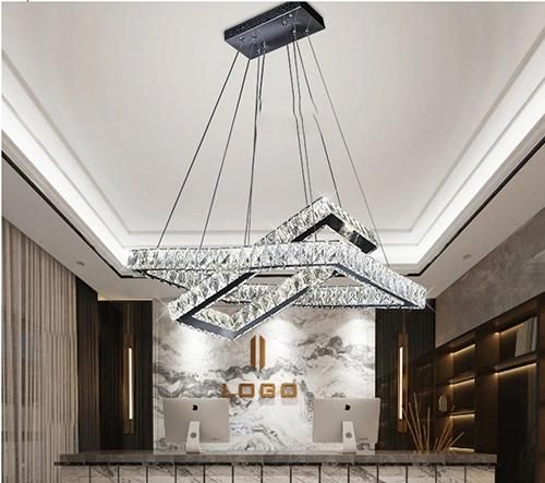 Modern LED Crystal Pendant Ceiling Lamp for Living Room