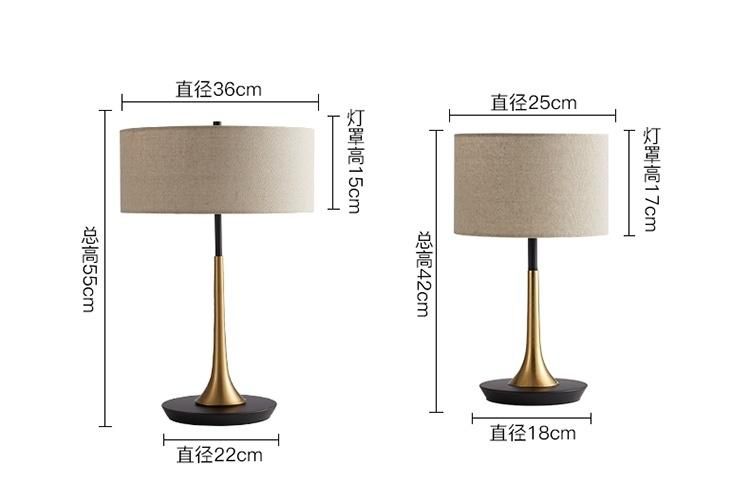 Metal Base Fabric Shade Corner Standing Modern Floor Lamps for Hotel Home Living Room Bedroom