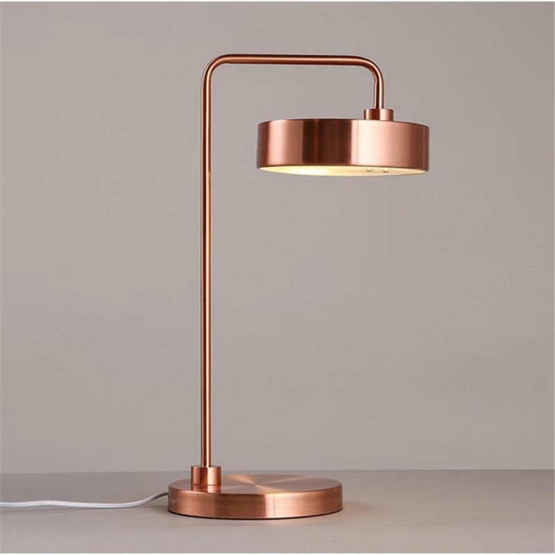 Simply Art Designer LED Table Light Modern Concise Iron Study Light Hotel Room Bed Lamp with LED Bulbs