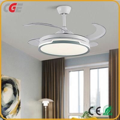 Hot Sale Modern New Style Absorb Dome Light Invisible Fan Chandelier Living Room Ceiling Fan Lamp