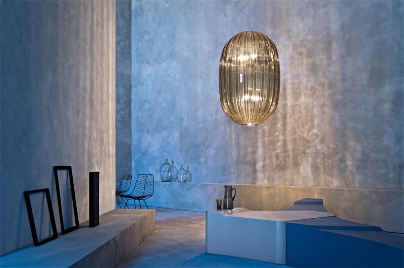 2022 Decorative Hand Blown Round Lamp Shade Hanging Glass Ball Chandelier