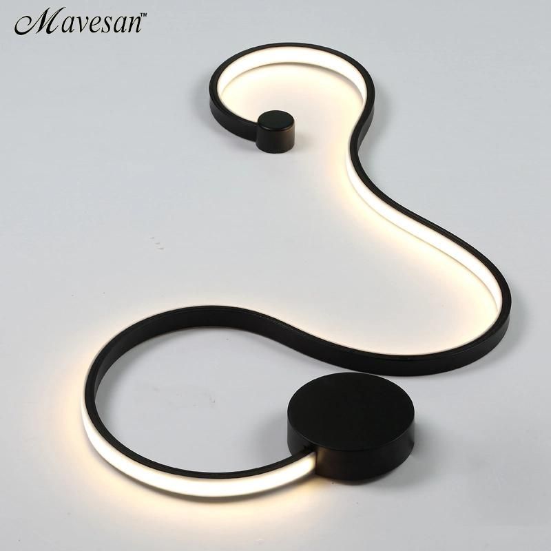 Retro Wall Lamps Bedroom Study Living Balcony Acrylic Lights Home Deco in White Black Iron Sconce LED Lights (WH-VR-11)