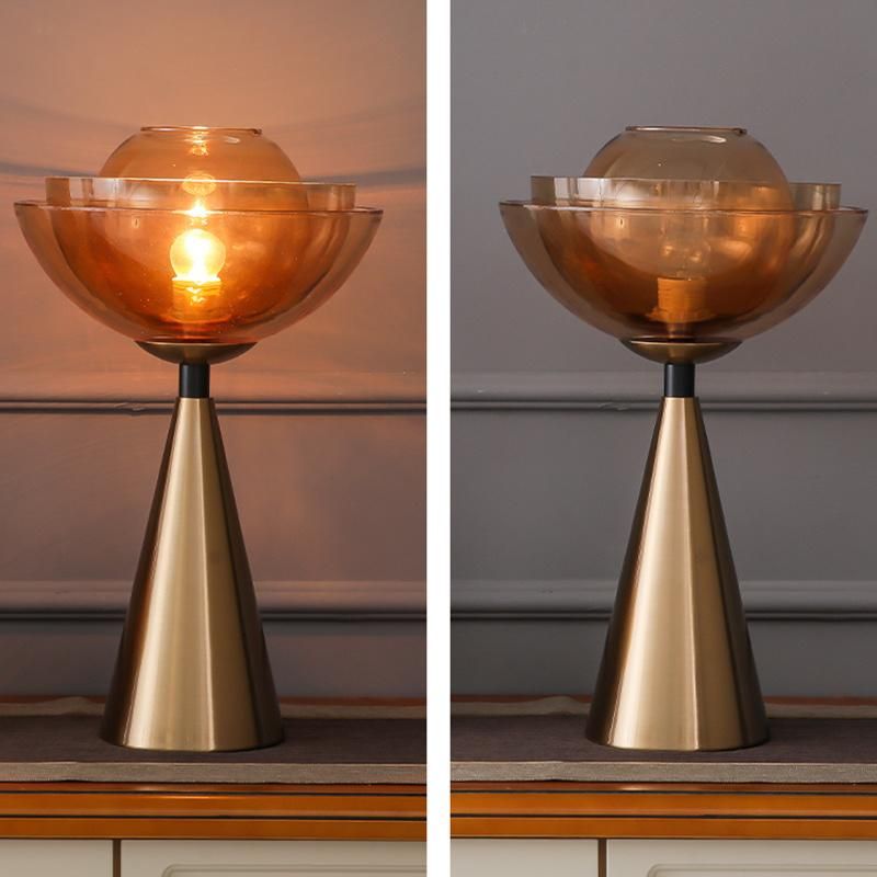 Copper Red Golden Table Lamp Living Room Lamp Desk Lamp