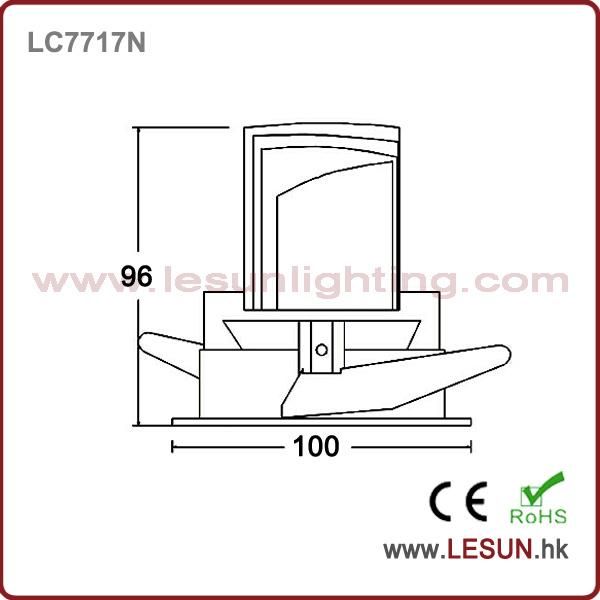 Rotating Recessed 8W COB LED Ceiling Downlight LC7717n
