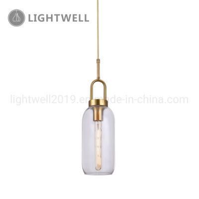 Simple Indoor Pendant Lamp Modern ceiling hanging light with Glass Tube