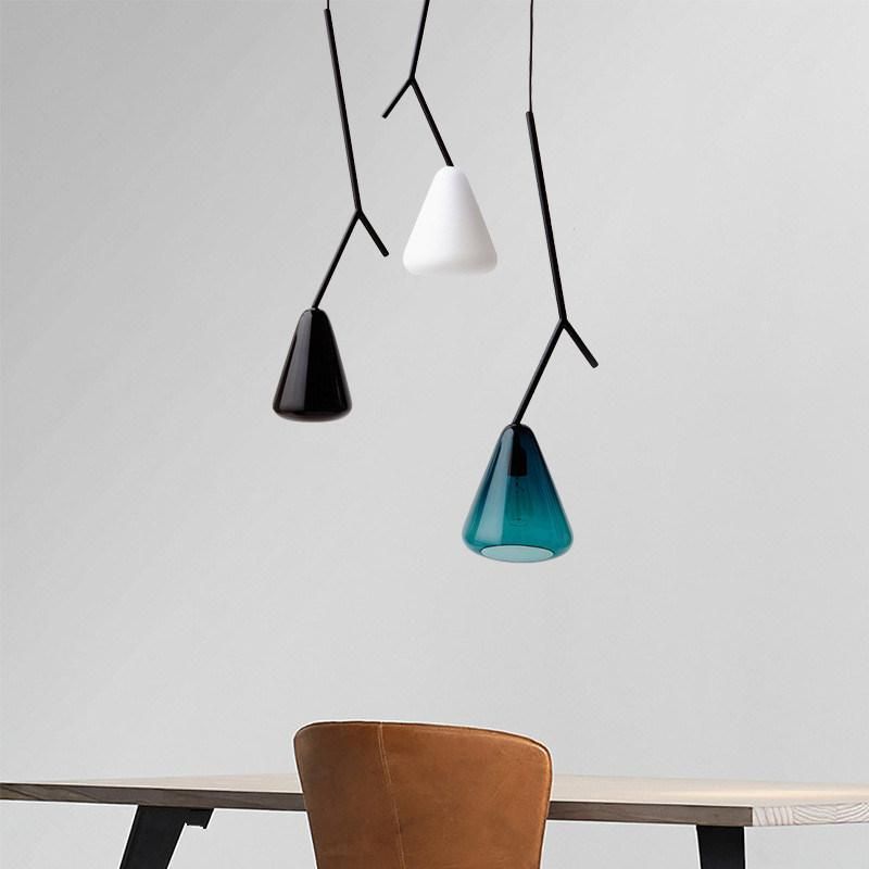 Modern LED Boughs Color Glass Pendant Lights Creative Lamp Indoor Decor Glass Pendant Light (WH-AP-231)