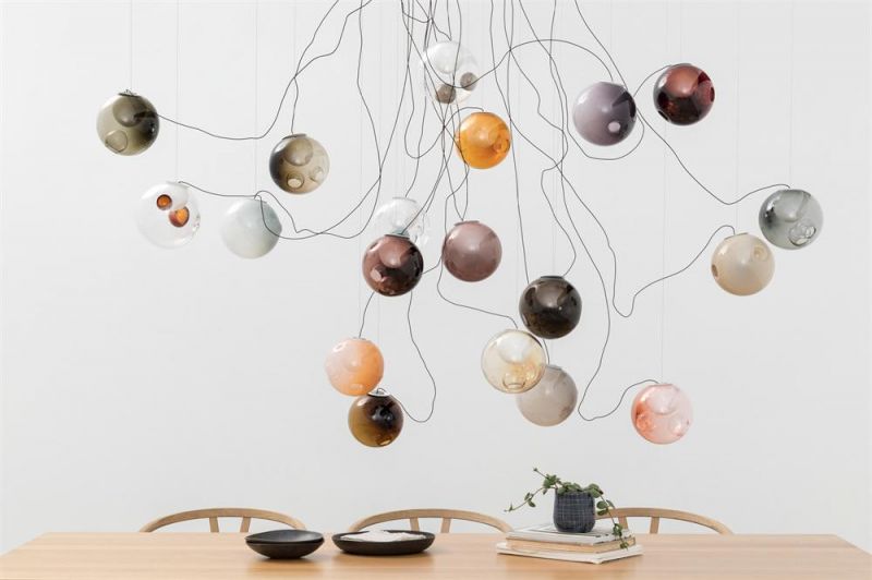 Nordic Style Glass Lamp Designer Lights for Ceiling Adjustable Chandelier