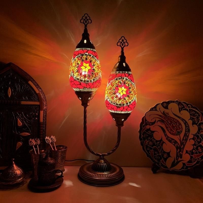 Table Lamp Bedroom Home Decor Desk Light Bedside Mediterranean Lamp (WH-VTB-21)