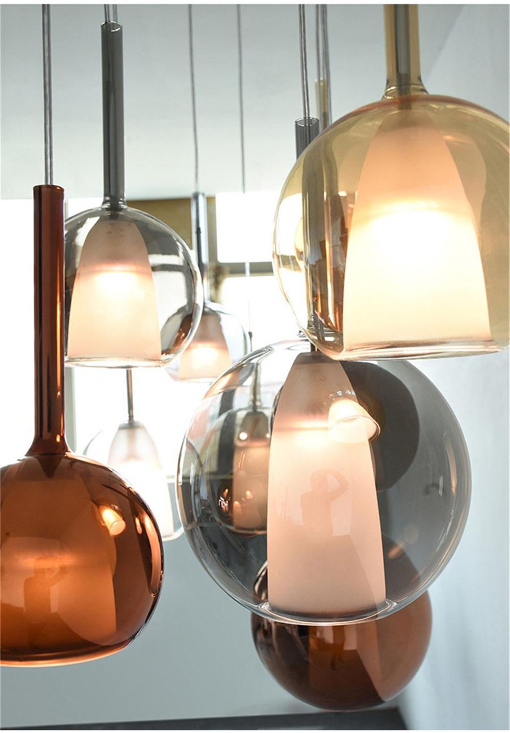 Modern Glass LED Pendant Lights Designer Simple Dining Room Hanging Lamp Living Room Bar Restaurant Kitchen LED Hanglamp