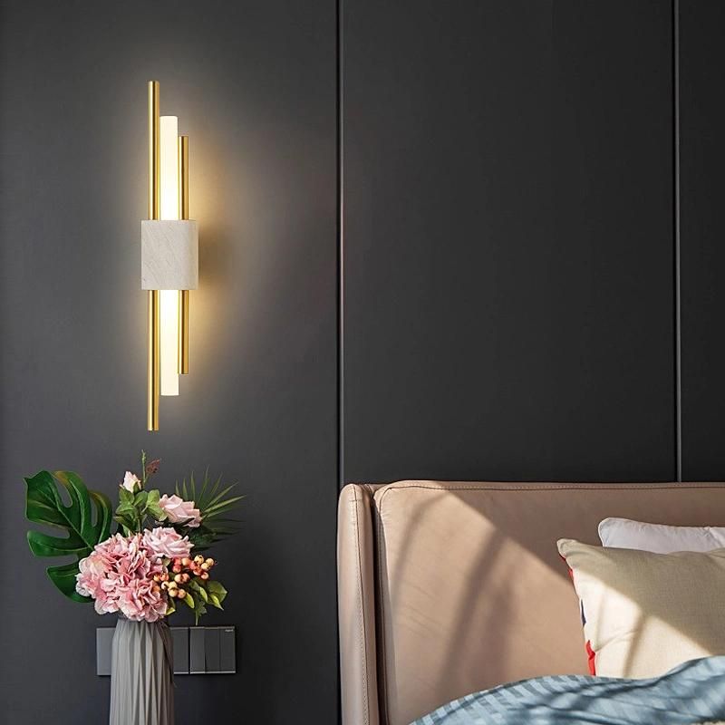 Marble Wall Lamp Modern LED Wall Lamps for Living Room Bedroom Loft Decor Home Bedside Wall Light (WH-OR-103)