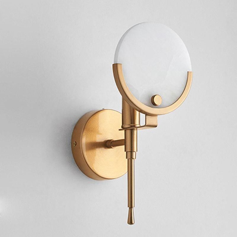 Postmodern Simple Living Room Wall Lamp Hotel Background Wall Marble Bedroom Bedside Light