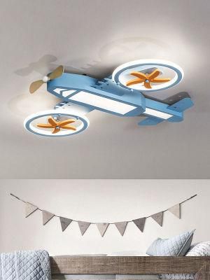 Airplane Pendent Lamp Lights Cartoon Bedroom Boys Hanging Lamp Creative Light for Kids Nursery Chandelier (WH-MA-141)