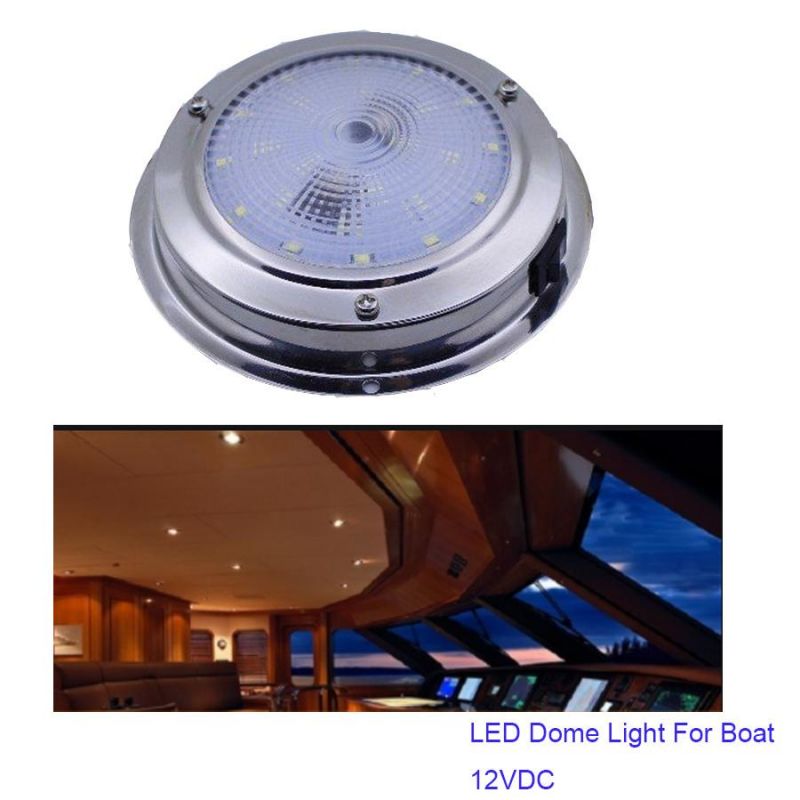 316 SUS 3W IP67 Waterproof 12 Volt RV Interior Ceiling Dome Lights with on off Switch