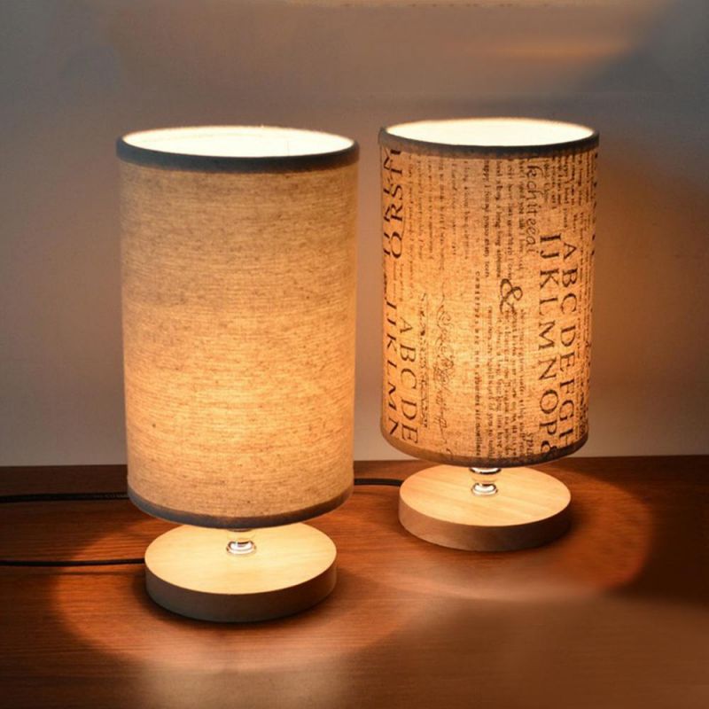 Hotel Home Bedroom Bedside Office Study Reading Modern Wood LED Table Lamp