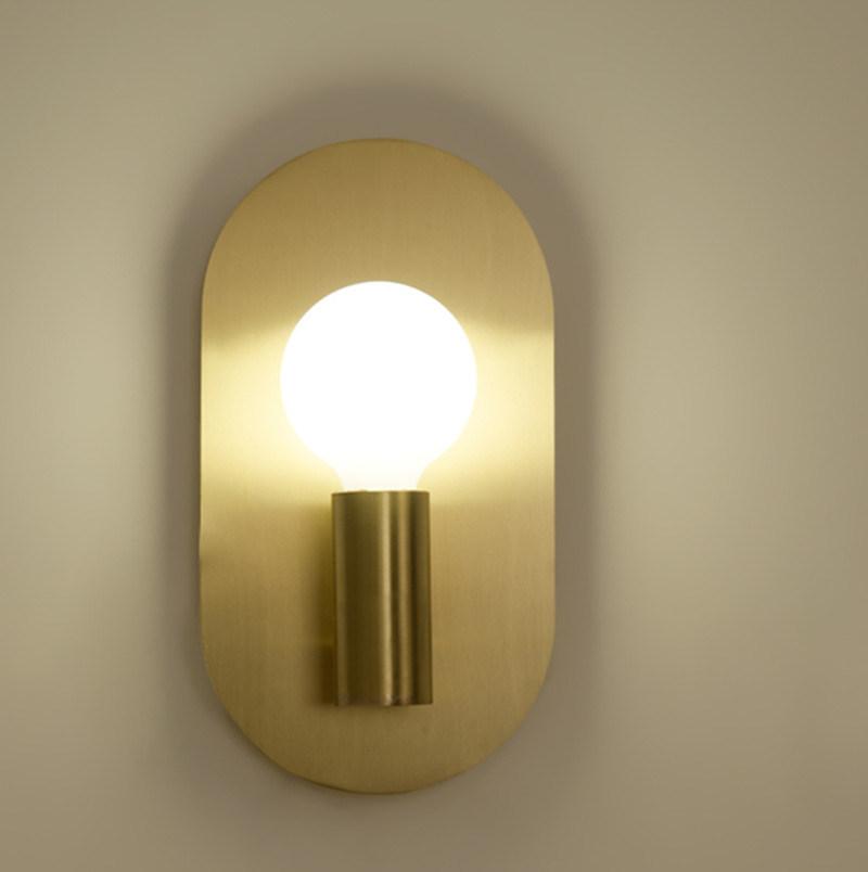 Modern Wall Lamp Stylish Brass Gold E27 for Living Dining Room Brass Wall Lamp (WH-OR-228)