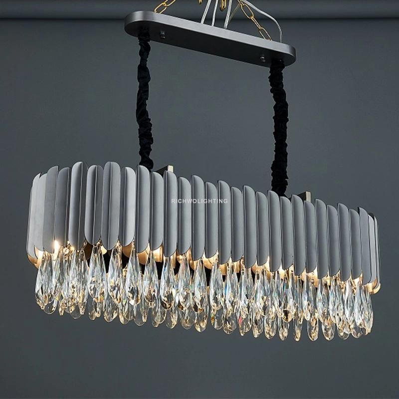 Hanging Bright Light Crystal Chandeliers LED Pendant Lighting for Hotel