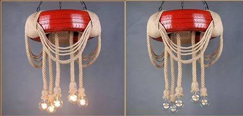 Industrial Pendant Lamp with Rubber for Decorative Light