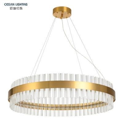 Modern Hotel Villa Restaurant Pendant Lighting Indoor Decorative Chandelier with Stainless Steel