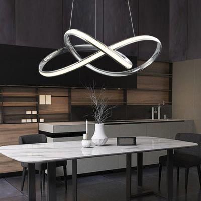 Modern Living Dining Room LED Irregular Aluminum Acrylic Pendant Lamp