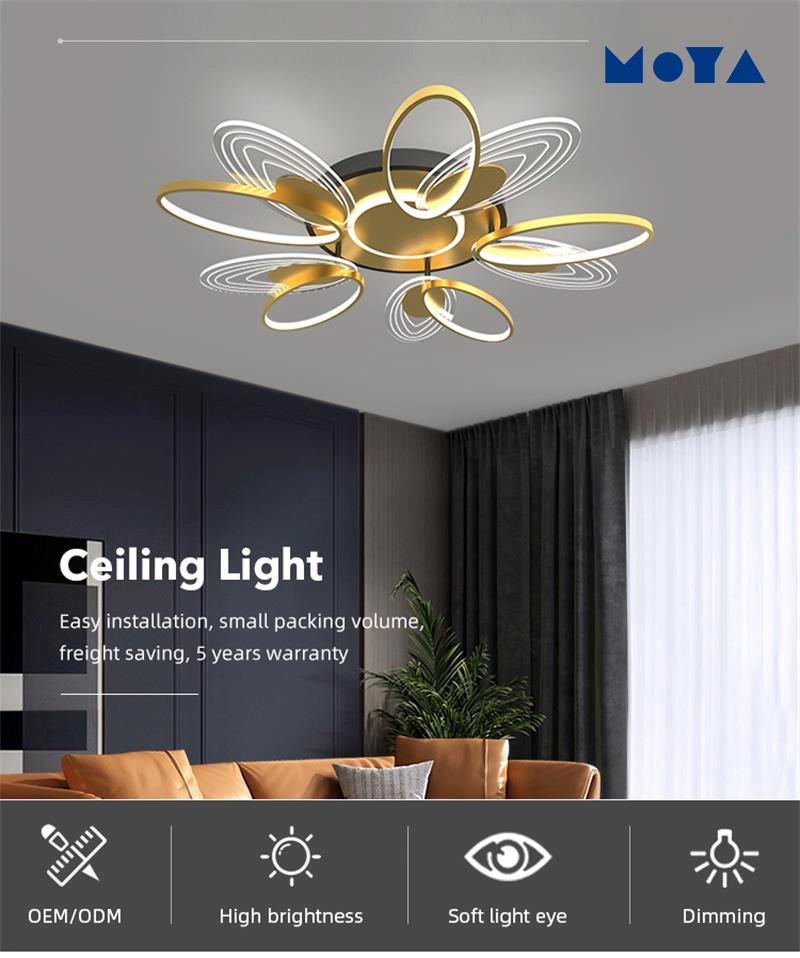 Nordic Luxury Lighting Decoration Home Bedroom LED Modern Ceiling Light