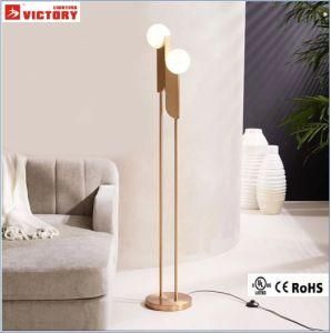 Simple Modern Elegant Design Wooden Metal Floor Lamp with CE Approval
