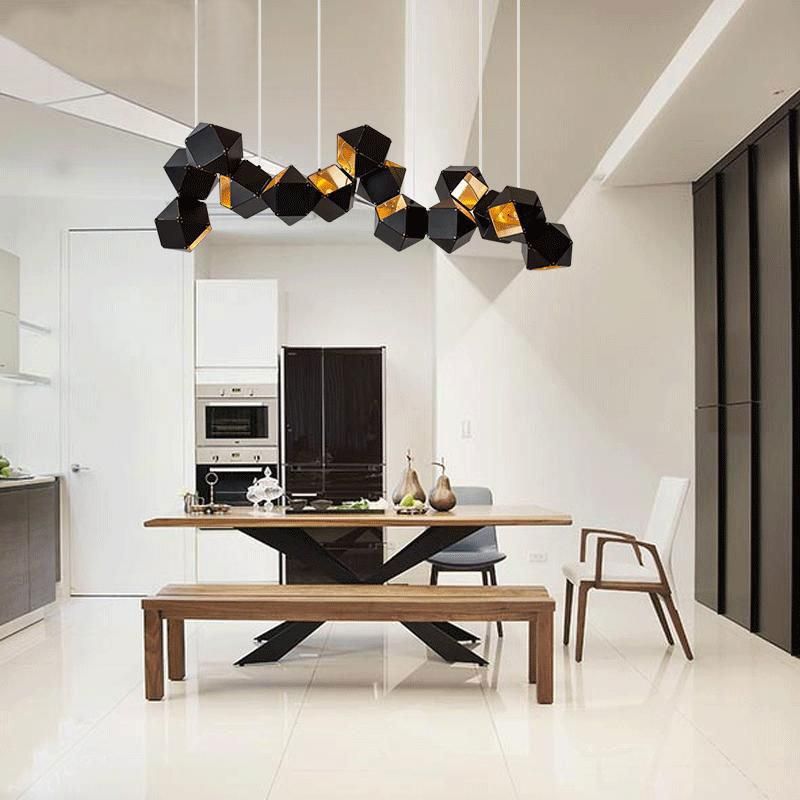 Modern Create Geometric Shape Iron Chandelier Lighting