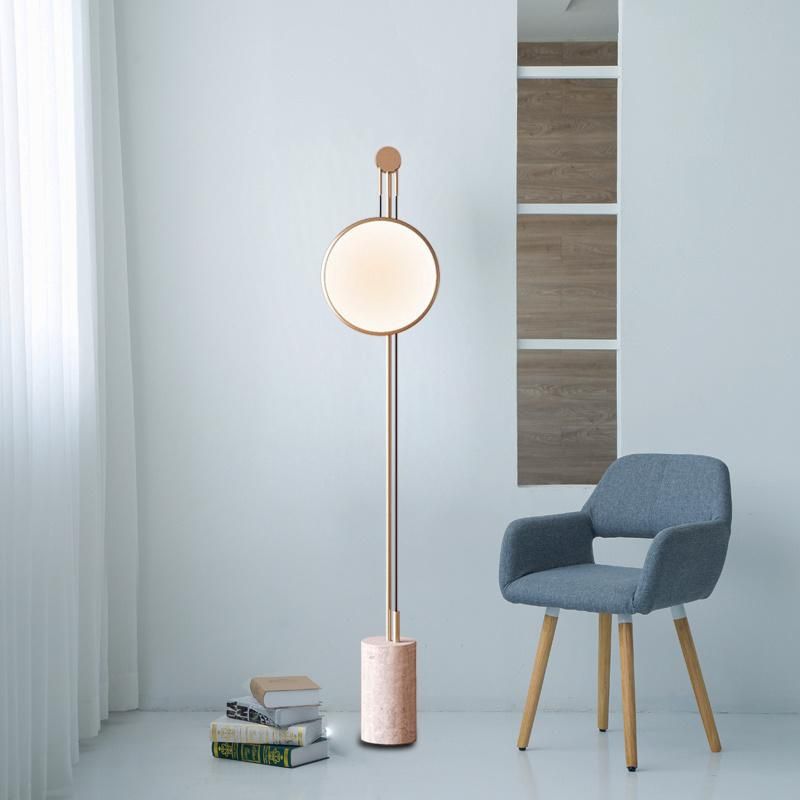 Creative New Design Pink Marble Base Acrylic Floor Lamp