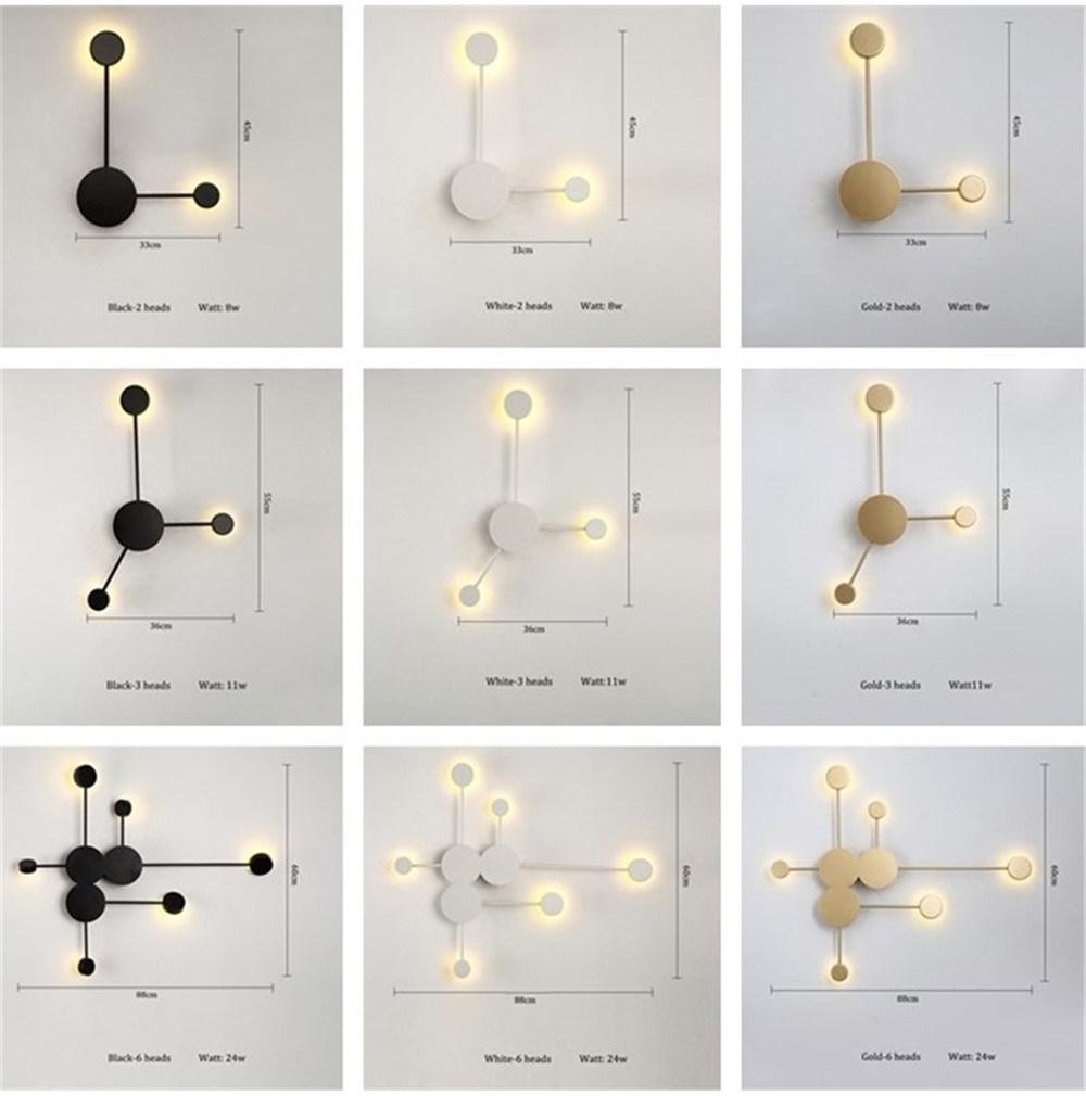 Modern Simple LED Wall Lamps Living Room TV Wall Bedroom Bedside Lamp Nordic Home Decor Designer Corridor Hotel Iron Wall Lights