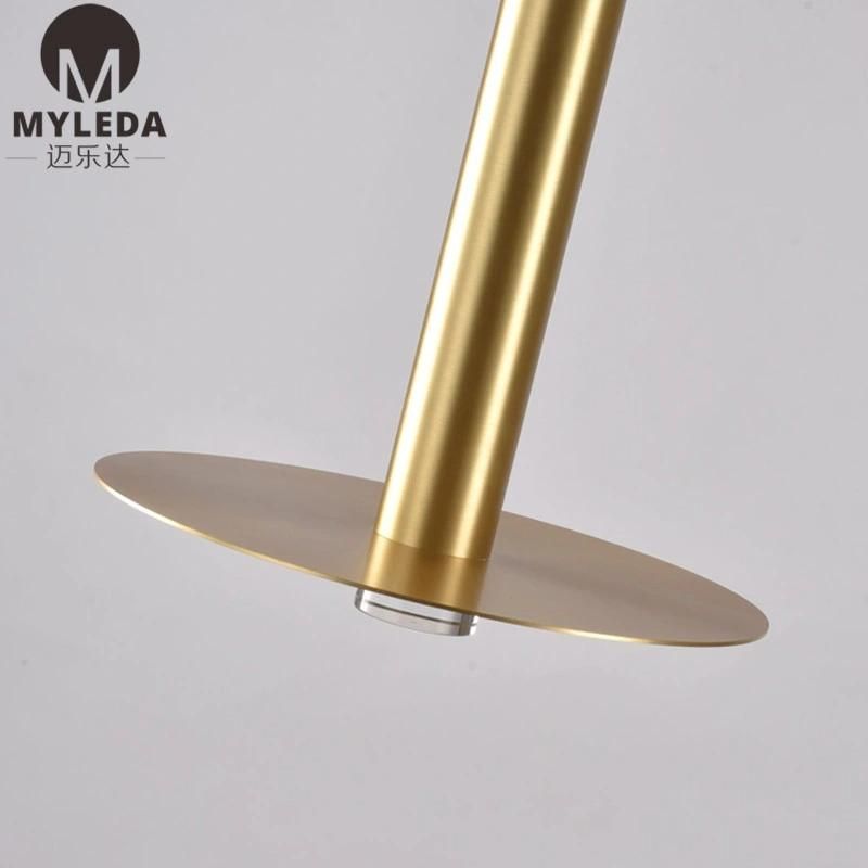 Hotel Modern Acrylic Brass Stainless Steel LED Hanging Pendant Light