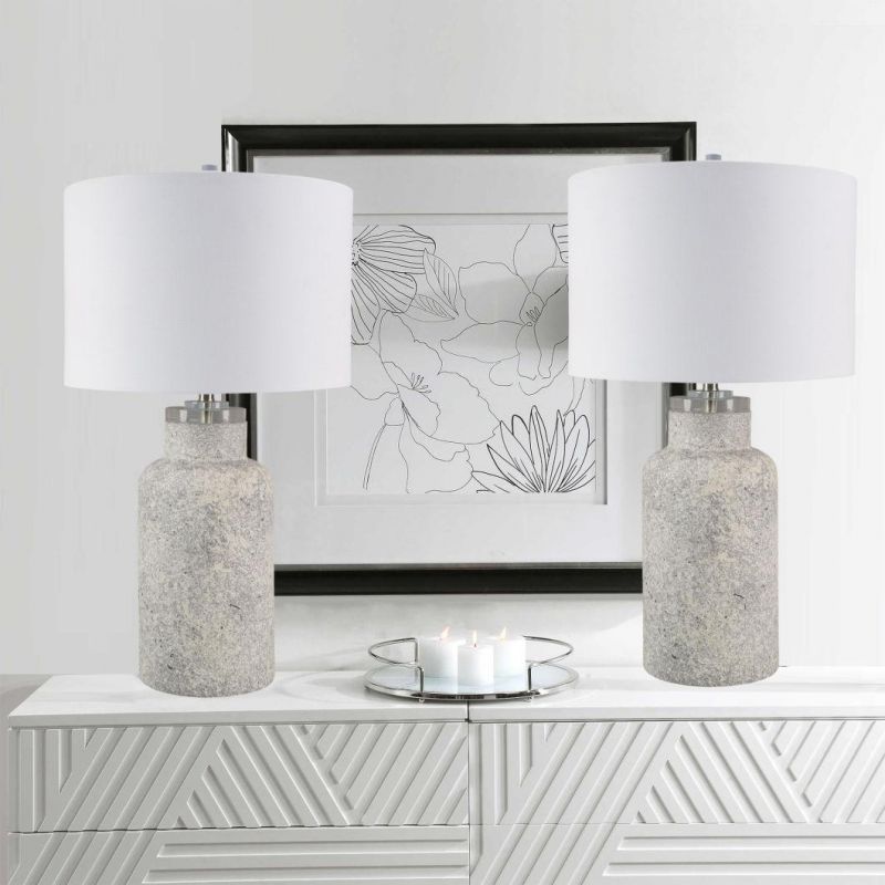 Wholesale Traditional Cylinder-Type Lampbase Ceramic Table Lamp Classic Porcelain Table Lamp for Living Room/Hotel