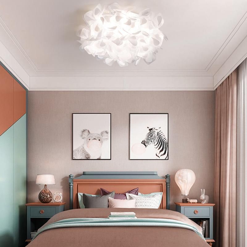 Personality Bedroom Lamp Sweet Romantic Petal Room Lamp Ceiling Light LED