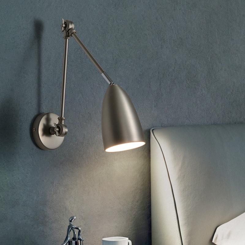 Bedside Lamp Telescopic Folding Arm Study Reading Light Industrial Style Wall Lamp