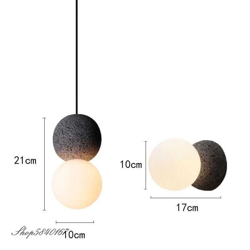 Nordic Creative Pendant Lamp for Living Room Dorte Cement Scandinavian Minimalist Pendant Light (WH-AP-345)