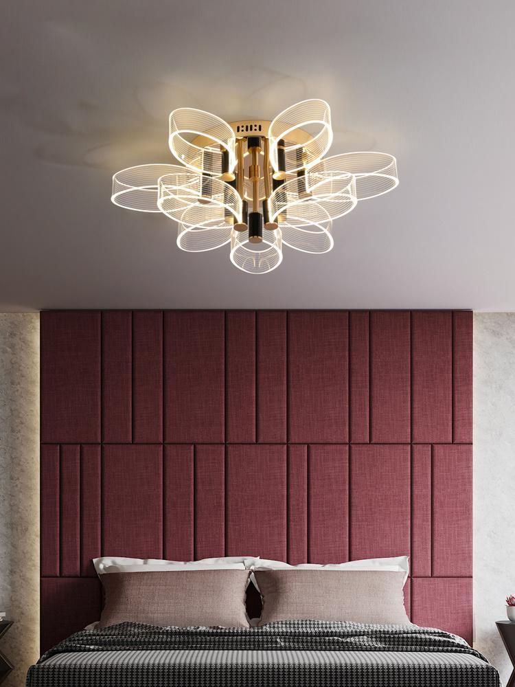 Modern Fashion Arylic Long Chandelier Decorate Light for Living Room