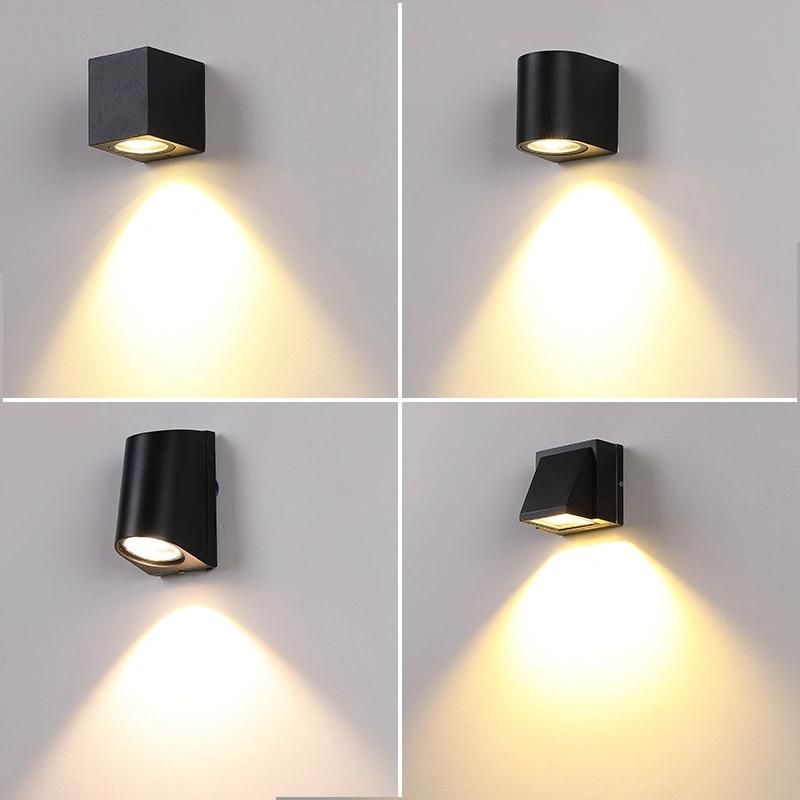 LED Outdoor Wall Light Industrial Indoor Lighting White Black Modern Rainproof