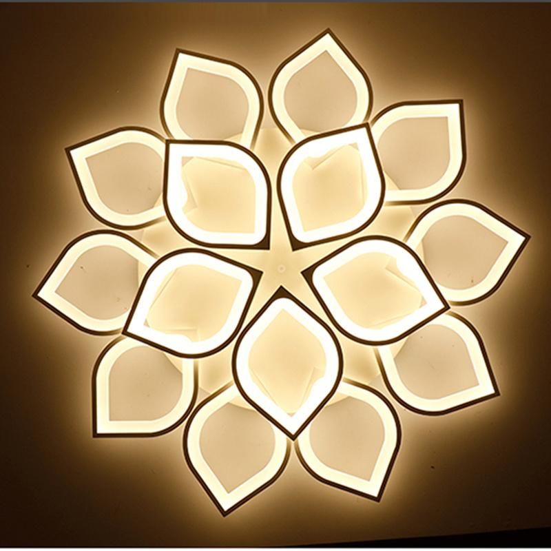 Modern Simple LED Ceiling Lamp Living Room Light Creative Personality Art Flower Bedroom Lamp