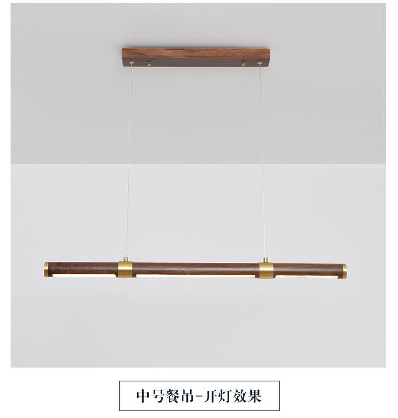 Nordic Long Pendant Light Minimalist Office Niels Scandinavian Round Case Wooden Pendant Light (WH-AP-359)