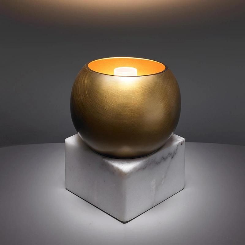 Copper Marble Designer Creative Table Lamp Nightstand Lamp Restaurant Lamp