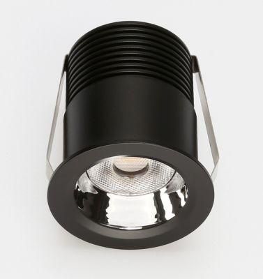 Diameter 50mm Black Color Non-Turning Anti-Glare Mini LED Spotlight