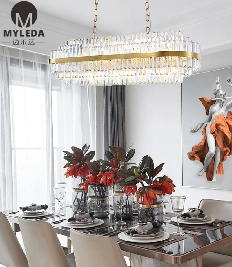 K9 Clear Glass Crystal LED Chandelier Pendant Light Lamp