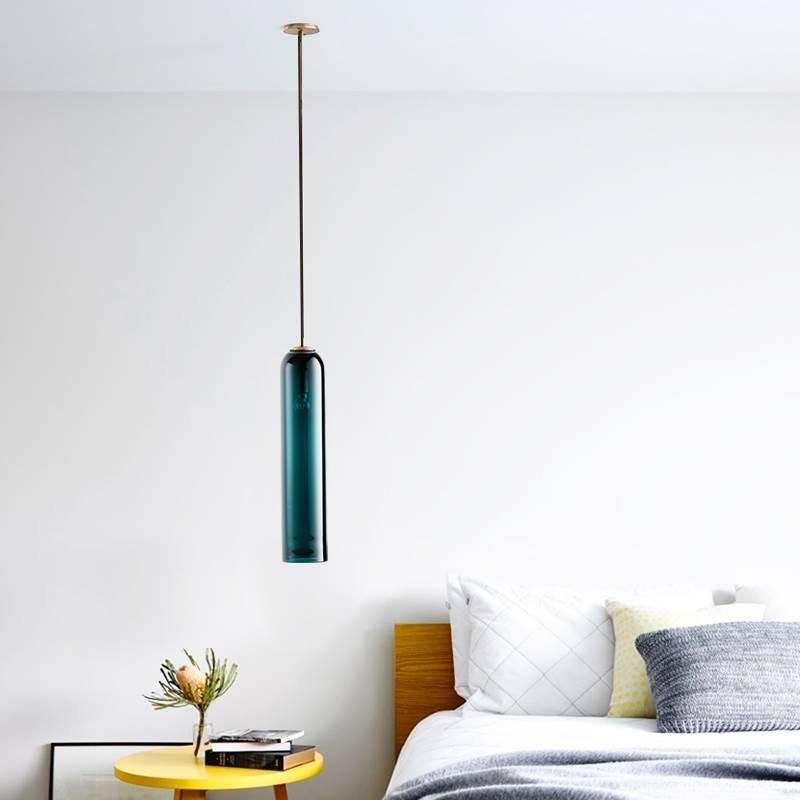 Nordic Pendant Light Modern Designer Blue Lampshade Interior for Bedroom Dining Living Room Pendant Light (WH-AP-146)