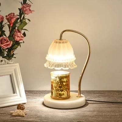 Plug-in Electric Candle Melting Wax Warmer Fragrance Lamp Table Light Bedroom Aromatherapy Lamp