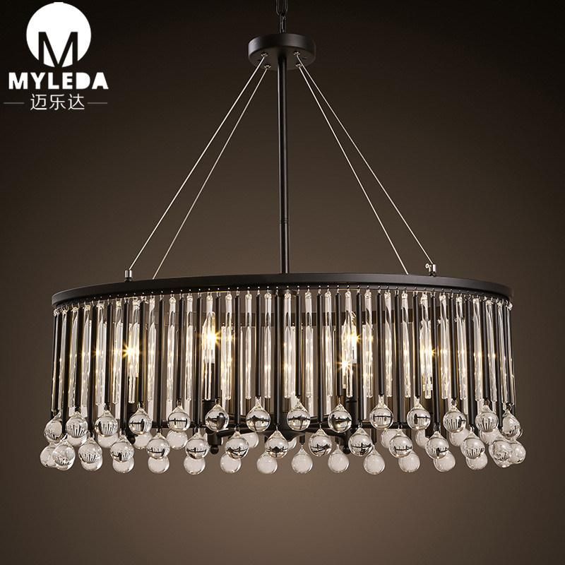 LED Modern Decorative Crystal Glass Chandelier Ceiling Hotel Indoor Hanging Pendant Lamp