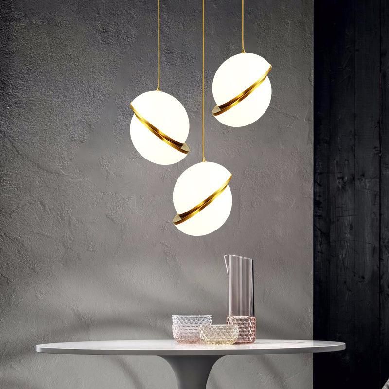 Bedside Pendant Light Modern Hanging Lamp Drop Light Kitchen Dining Nordic Light Fixture Ball Luminaire Single Design