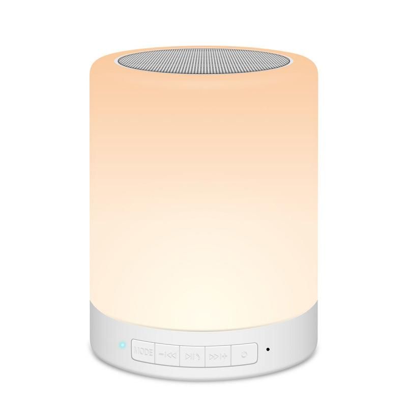 LED Smart Portable Bedside Table Lamp Color Night Light with Wireless Music Lighting