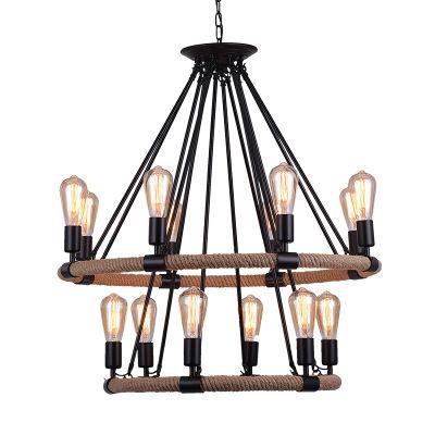 Industrial Style Chandelier Restaurant Multi-Head Chandelier Pendant Lamp